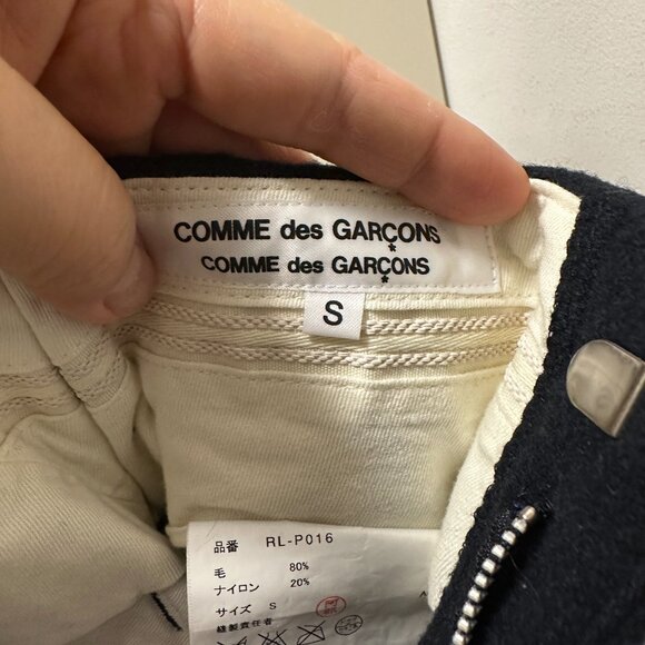 Comme des Garcons Black Wool Blend Cropped Drop Crotch Balloon Pants size S EUC - Picture 3 of 11